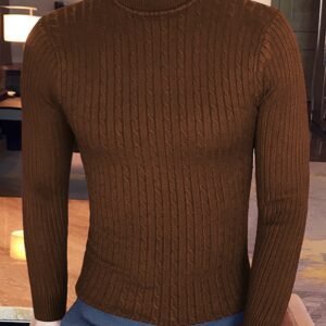 Winter Pullover Turtel High Neck In Coffee